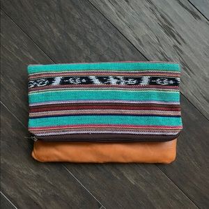 Nena & Co. OG Teal Fold Over Clutch